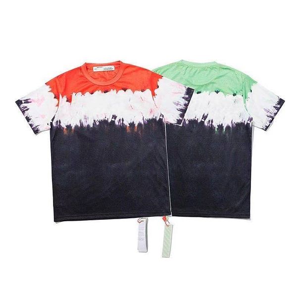 

2021 new fashion brand mens t-shirt black letter short sleeve cotton collarless loose casual men and women couples t-shirt in summer, White;black