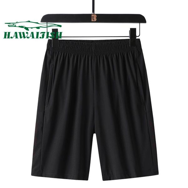 

ice silk shorts summer new stretch five-point pants men's loose casual sports pants youth solid color shorts, White;black