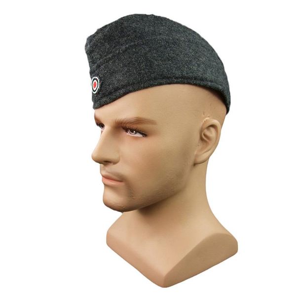 

wide brim hats wwii german lw side cap em soldier wool, Blue;gray
