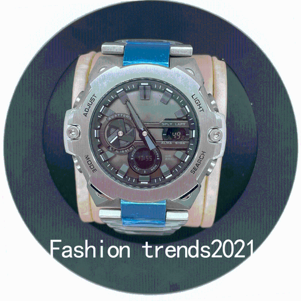 

wristwatches stainless steel men's watch b400 casual fashion outdoor sports japanese brand, Slivery;brown