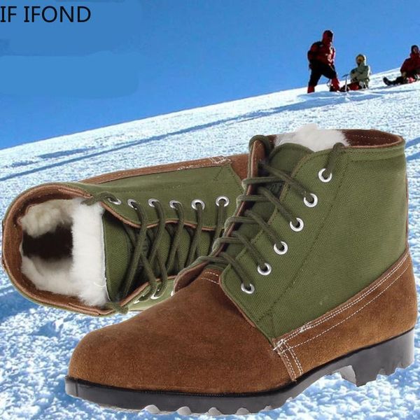 

boots if ifond winter women outdoor army combat safety boot men anti-slip military tactical mountaineering work shoes size 45 46, Black