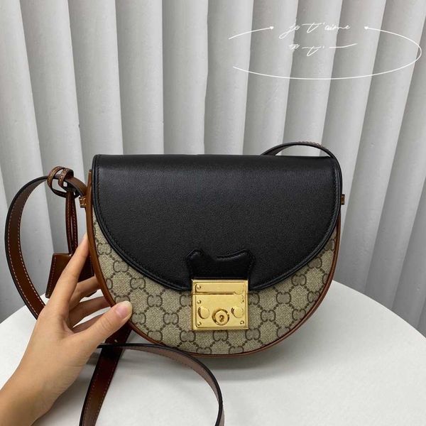 

kuqi guchi original leather autumn winter 2020 new star same g family saddle bag