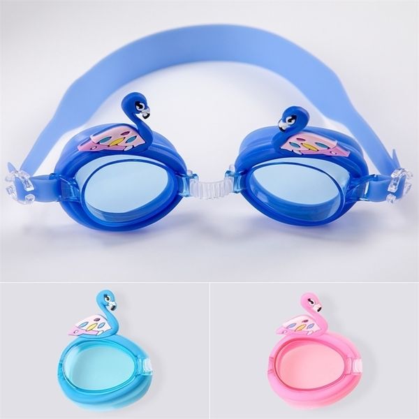 

kids swimming glasses waterproof antifogging goggles diving glasses sports multicolor boys girls anti uv anti-fog glass h26smiz, Blue