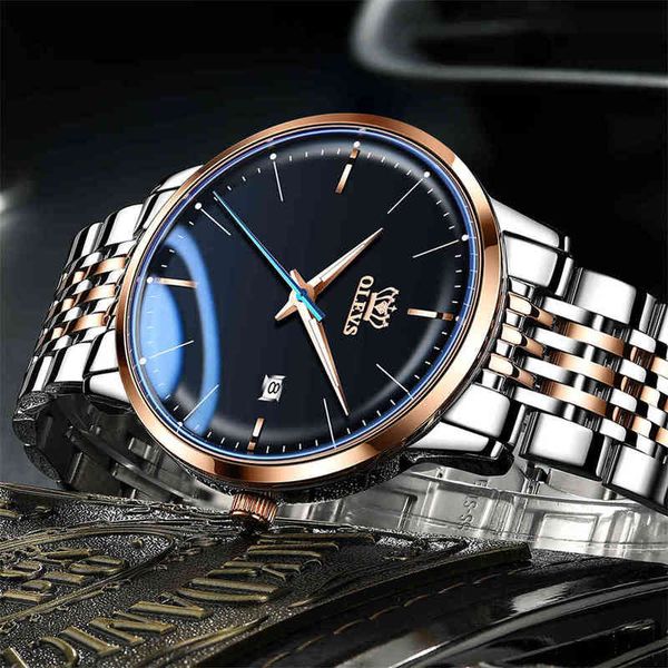 

clock mechanical new automatic man self-wind mode simple waterproof polar steel company for men, Slivery;brown