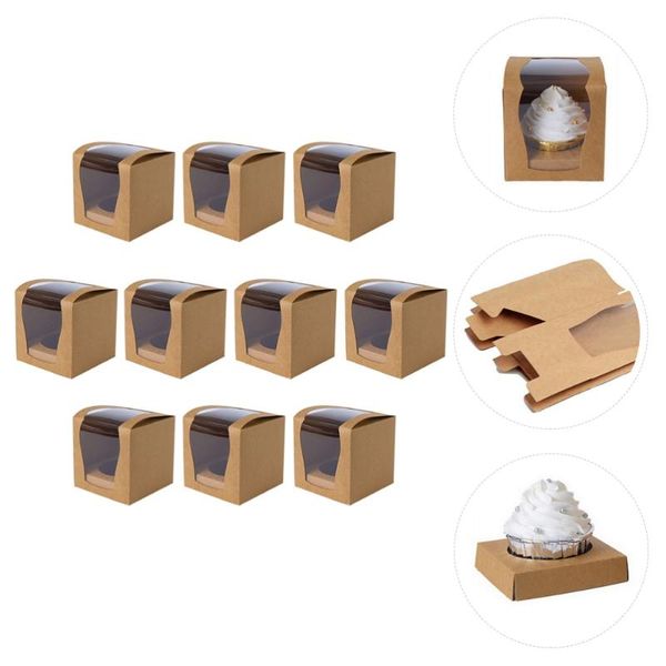 

10pcs kraft cake container premium party favors presents gifts cake box