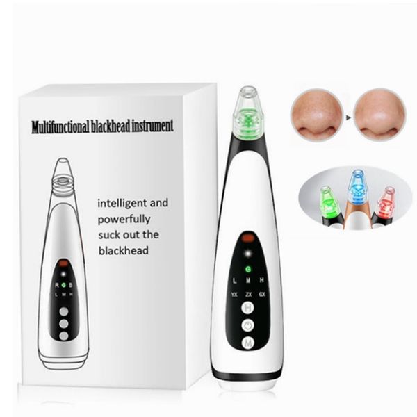 

blackhead remover pore acne pimple removal face nose cleaner vacuum suction facial beauty 3colors light pn rejuvenation