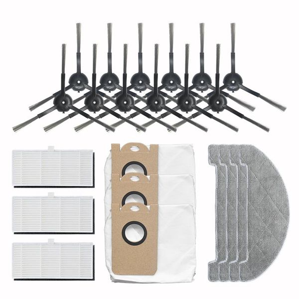 

vacuum cleaners side brush hepa filter mop cloth dust bag 22 pieces accessory kit for proscenic m7max cleaner collector