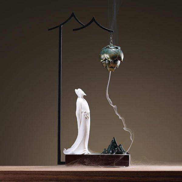 

fragrance lamps creative backflow incense burner interior office deskdsandalwood vintage bruleur encens home decor eb5xx