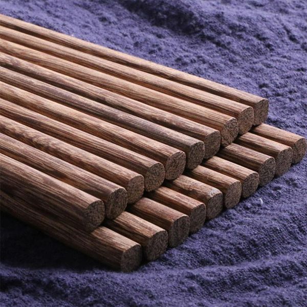 

chopsticks 10 pairs wooden restaurant rice tableware kitchen dining dinnerware