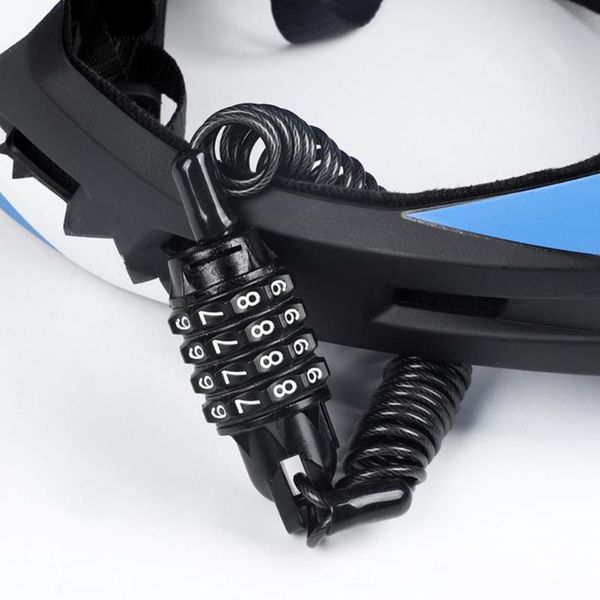 

bike locks west biking durable helmet lock chain 4 digit password combination portable motorcycle anti-theft cable lockstitch