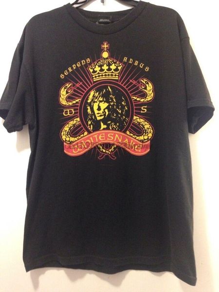 

men's t-shirts white snake serpens albus t shirt mens large black m3, White;black