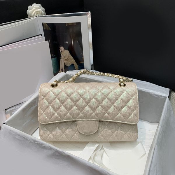 

new pearl chain clamshell bag classic pearl new color the one-shoulder crossbody switches randomly diamond lattice bag loulou bag of a lady