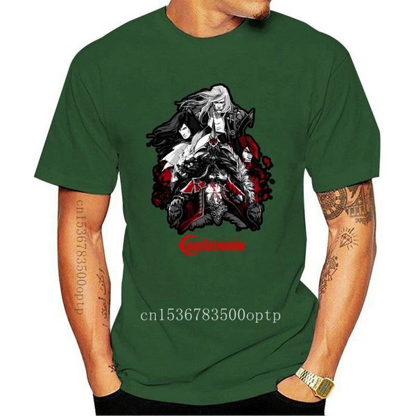 

men's t-shirts men castlevania humor pure cotton tee shirt short sleeve vampires horror hunting 70s 80s game anime t shirts plus size, White;black