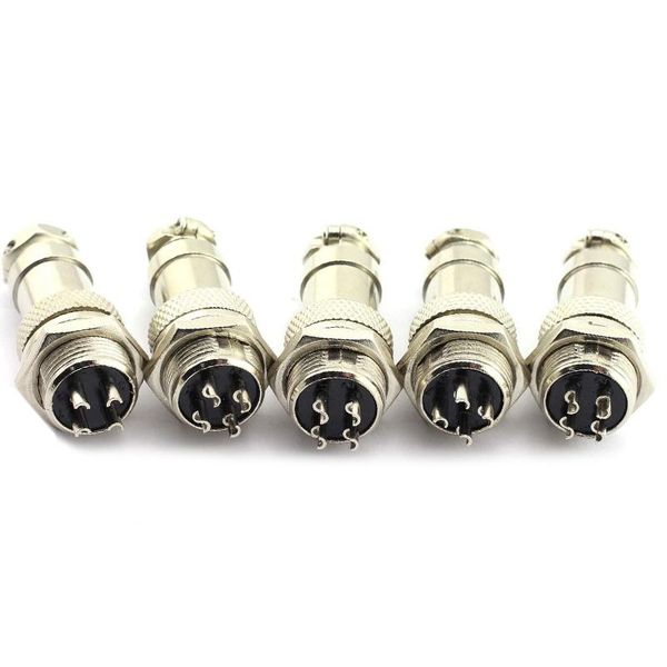 

smart power plugs aviation connector plug 4 pin metal panel wiring socket -5 sets