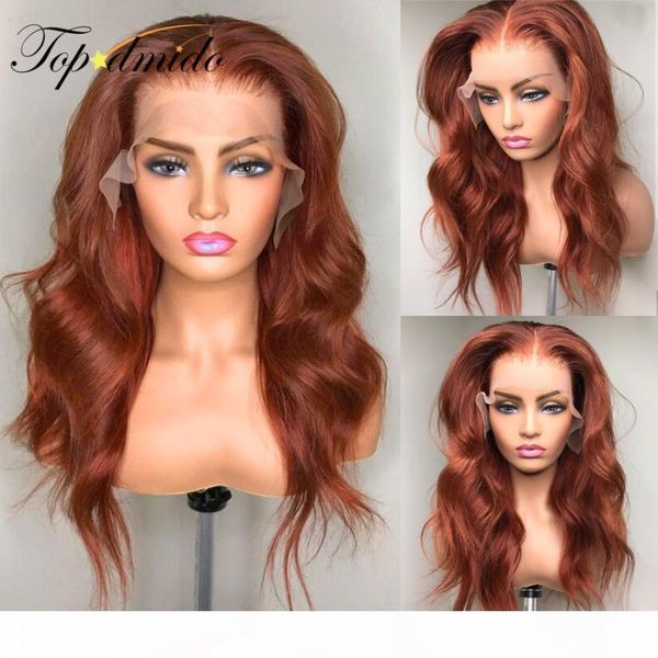 

dmido color human hair lace front wigs with baby hair brazilian body wave remy human glueless lace wigs for women, Black;brown