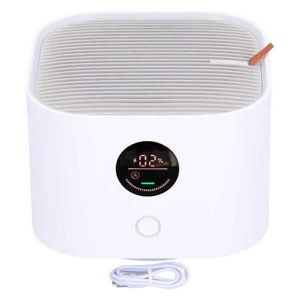 

air purifiers cleaner home ozonizador portable purifier detection smart digital display usb charging negative ion