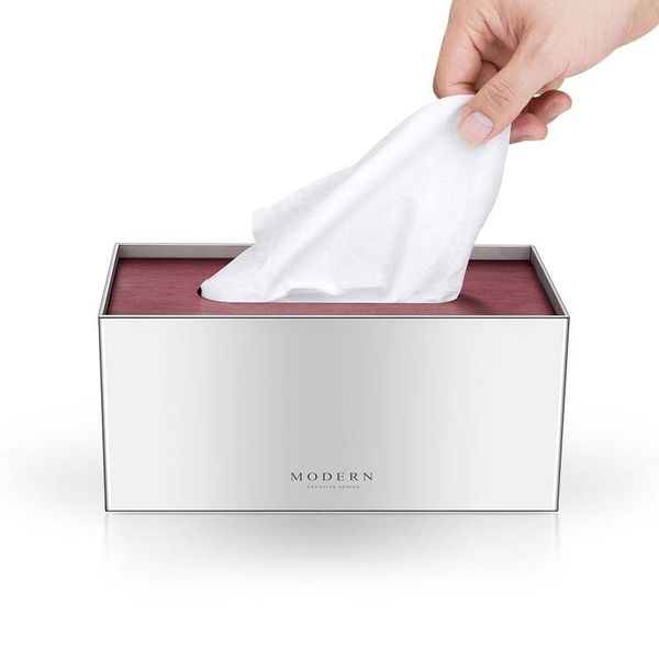 

tissue boxes & napkins european stainless steel box simplicity living room paper western restaurant desknapkin organizer home decor