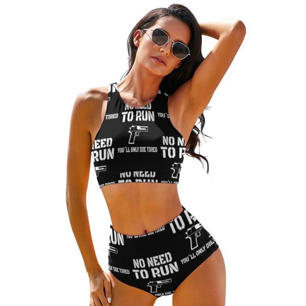 

one-piece suits gun bikini swimsuit belted fashionable two piece swimwear women stylish sport bathing suit