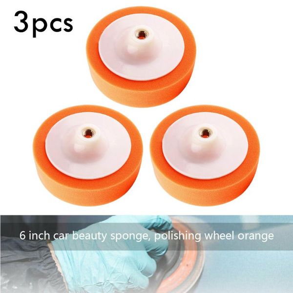 

car sponge orange polishing heads parts replacement soft w/ m14 thread tools 150mm