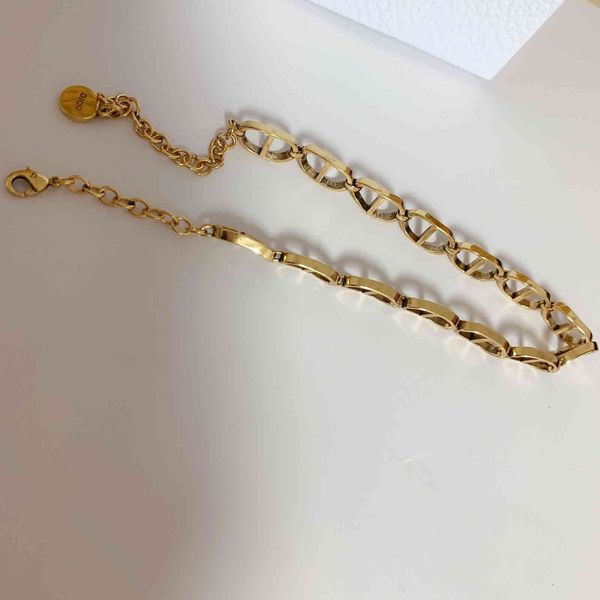 

2020 new letter neckchain net red same fashion clavicle necklace, Silver