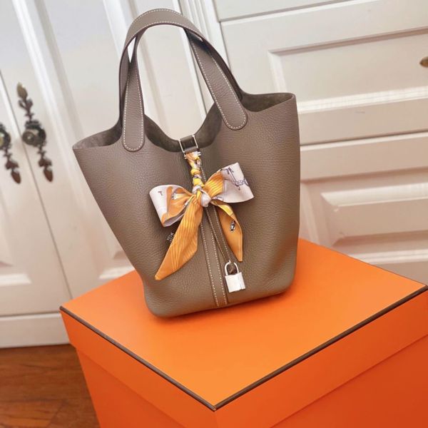 

70% off vegetable basket children's super soft litchi pattern 2021 new fashion small bucket handle mother bag jn0f