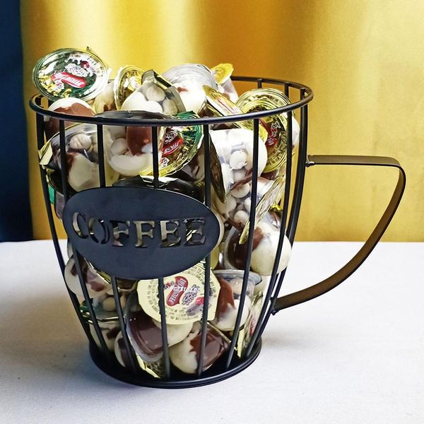 

storage baskets hollowed coffee basket pod organizer holder