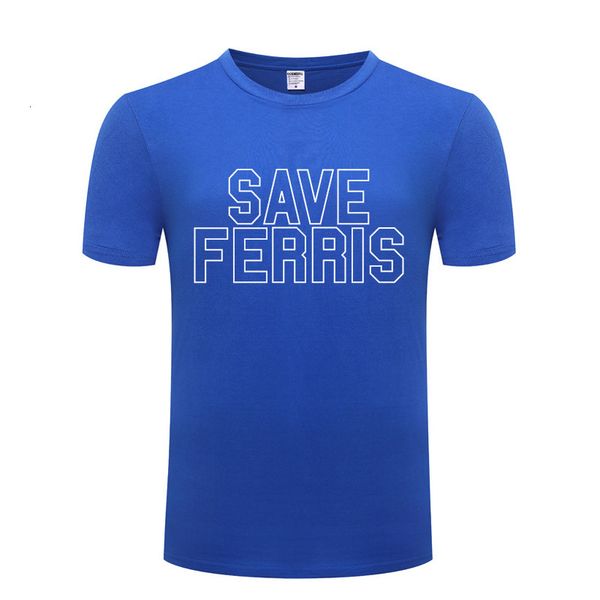 

men's short sleeve t-shirt ferris bueller's day off save ferris, White;black