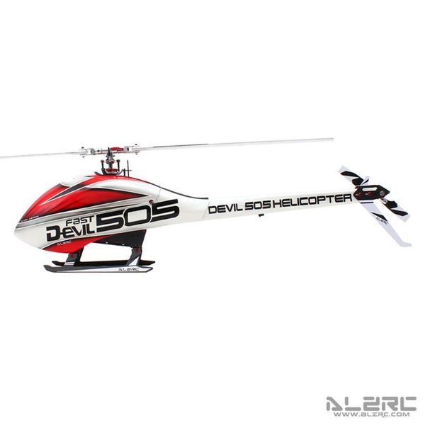 

drones alzrc devil 505 fast fbl rc helicopter aircraft kit w/o motor esc servo battery th18800-smt6