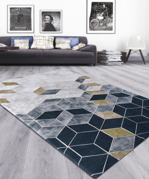 

nur home sponge velvet rubber carpet cover nrh-38 baklava patterned