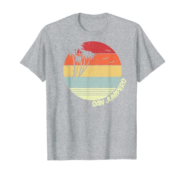 

san junipero california beach vacation souvenir t-shirt, White;black