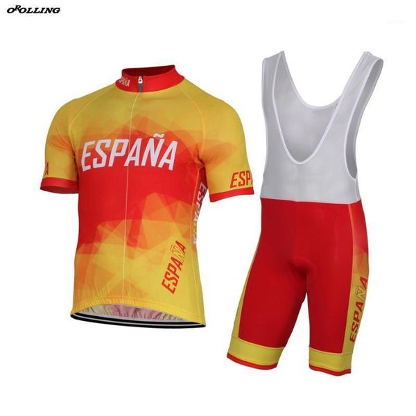 

racing sets colors classical spain pro team cycling jersey set shorts customized road mountain race orolling1, Black;blue