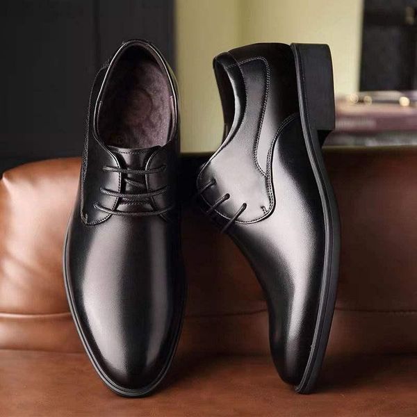 

dress shoes men's ventilation black korean soft bottom work business summer casual men
