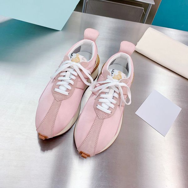 

designer women's shoes, luxury and comfortable casual brand lace-up fashion jogging sneakers size 35-40, Red;white