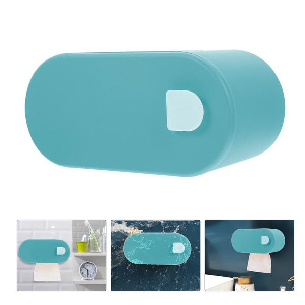 

storage bottles & jars 1 pc punch-tissue box wall pumping paper case for home