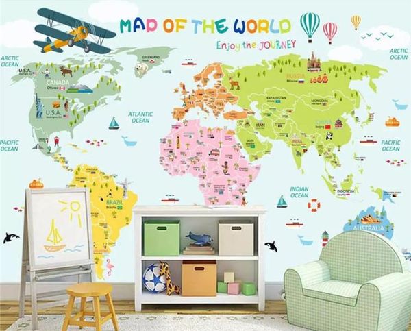 

wallpapers custom 3d cartoon po mural wallpaper bedroom living room children background wall painting