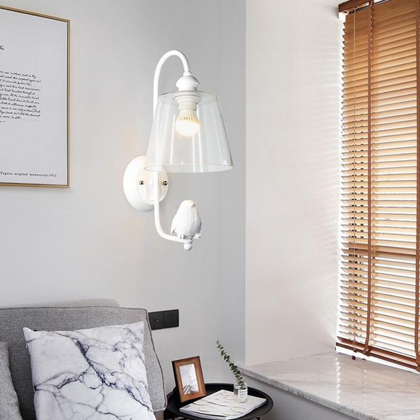 

loft nordic decoration home stone crystal bedroom light crystal mirror light corridor dining room bedroom wall lamp