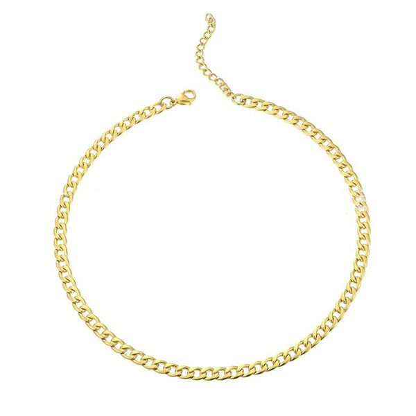 

chains charare titanium steel simple style necklace accessories, Silver