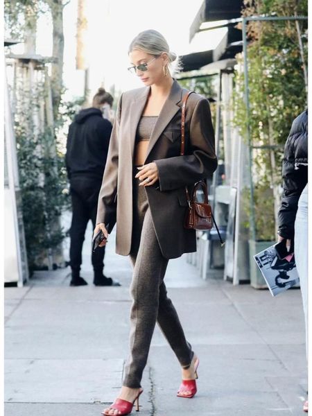 

women's suits & blazers 2021fw autumn women luxury shoulder padded blazer jacket female casual coat 2 color ddxgz2v 6.29, White;black