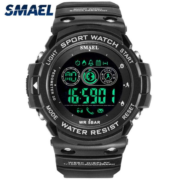 

wristwatches men soft silicone rubber strap outdoor sport fashion military running casual bluetooth led display digital waterproof watch, Slivery;brown