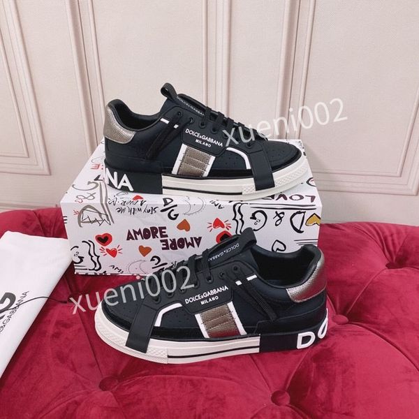 

white boots womens comfort casual dress shoe sport sneaker men leather shoes designer sports skateboarding shoe lowsneakers 35-45, Black