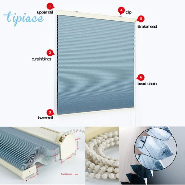 

blinds fashion bead rope system honeycomb curtain/blinds organ curtain excellent insulation multiple colors custom size