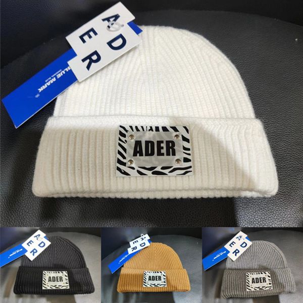 

2021 new error hats men women knitting cotton adererror label beanies korean style ader caps skullies 9d5w, Blue;gray