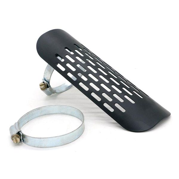 

motorcycle exhaust system universal chrome muffler pipe heat shield anti-scalding cover frame for chopper cruiser dirt pit bike styling