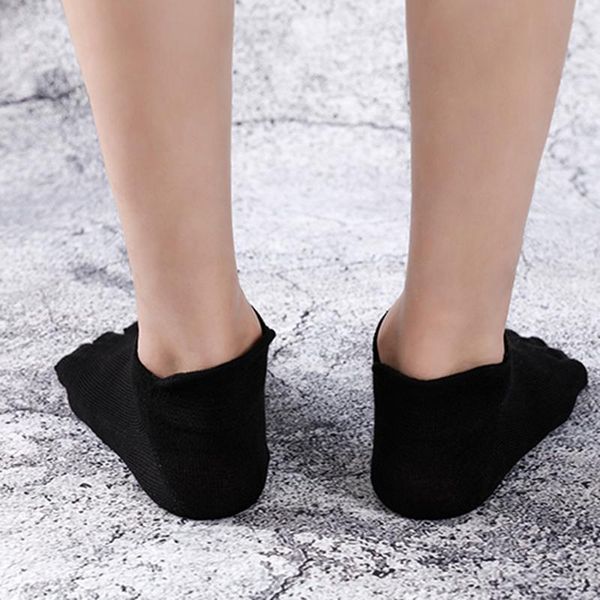 

men's socks orthopedic compression toe ultra low cut liner with gel tab breathable jrdh889, Black