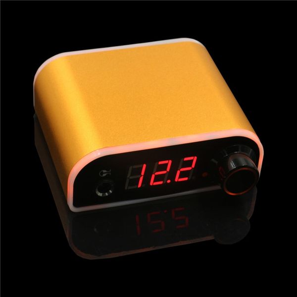 

new arrival yellow mini durable tattoo power supply for tattoo machine gun permanent makeup tattoo supply ing