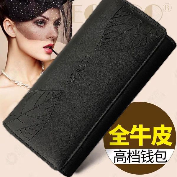 

wallets wallet leather long card large capacity bag purse carteira masculina, Red;black