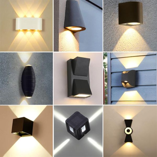 

wall lamp thrisdar modern exterior light outdoor waterproof villa hallway led porch aluminum entryway corridor sconce