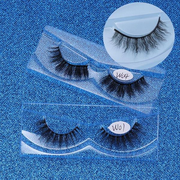 

false eyelashes women beauty eye extension tools lashes wispy fluffy 3d mink wavy baby natural long