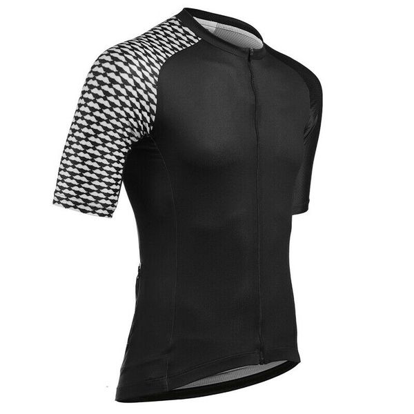 

2021 black men's cycling short sleeve jersey bike riding shirt jerseys outfits