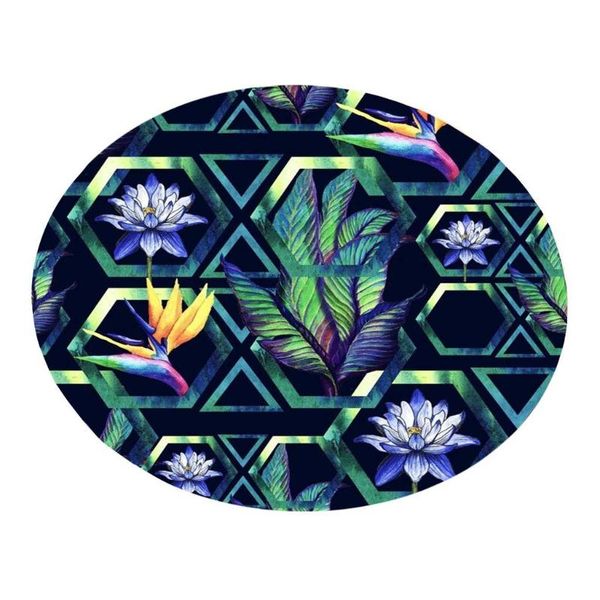 

carpets exquisite anti-slip and durable tropical plant leaves comfortable living room children's carpet 40cm